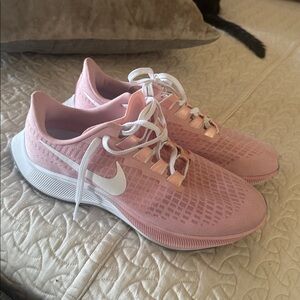 Nike Women's Pink Athletic Shoes with White Accents